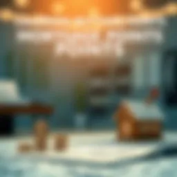 Illustration showing the concept of mortgage points and their calculation