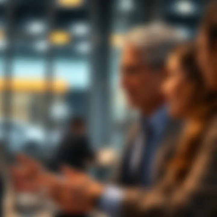 Advisors Navigating New Regulations Financial advisor discussing updates with clients