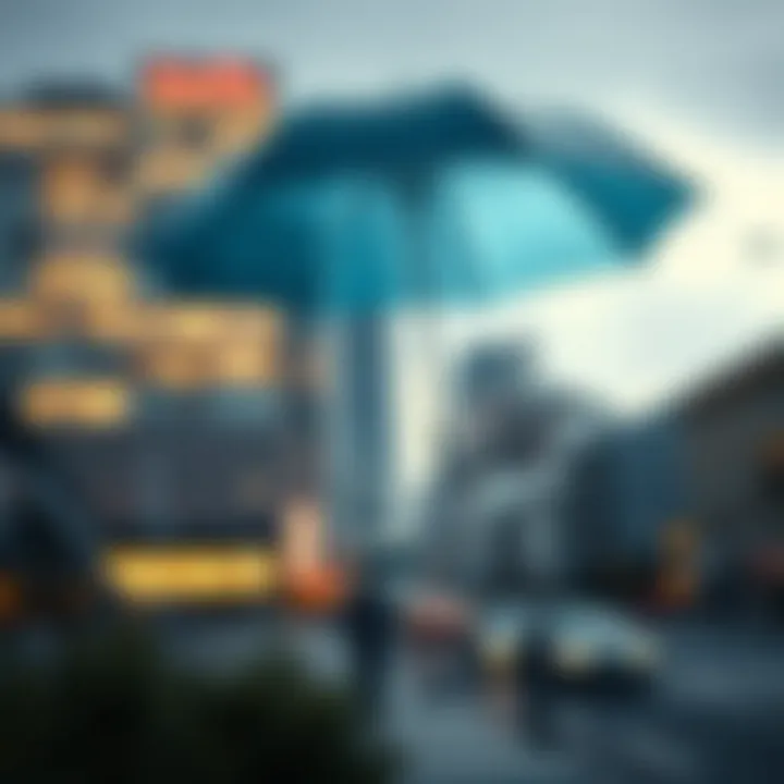 Visual representation of umbrella coverage benefits