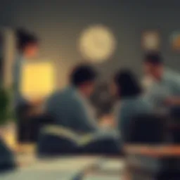 Illustration depicting the concept of financial separation agreements in a relationship dissolution context