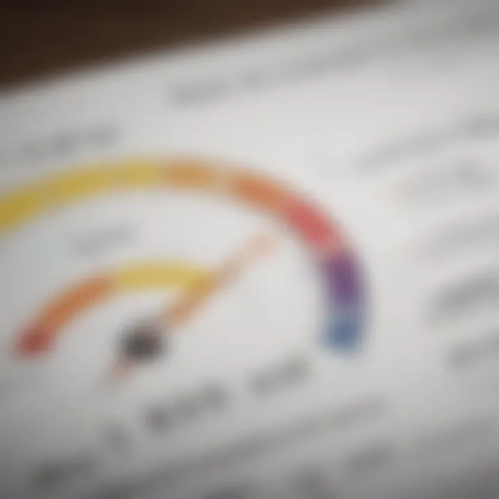 Representation of credit score monitoring