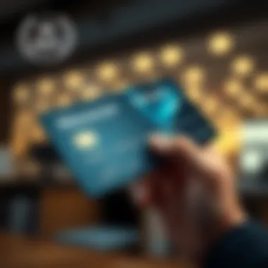 Overdraft Concept on Credit Cards Illustration depicting the concept of overdraft on a credit card