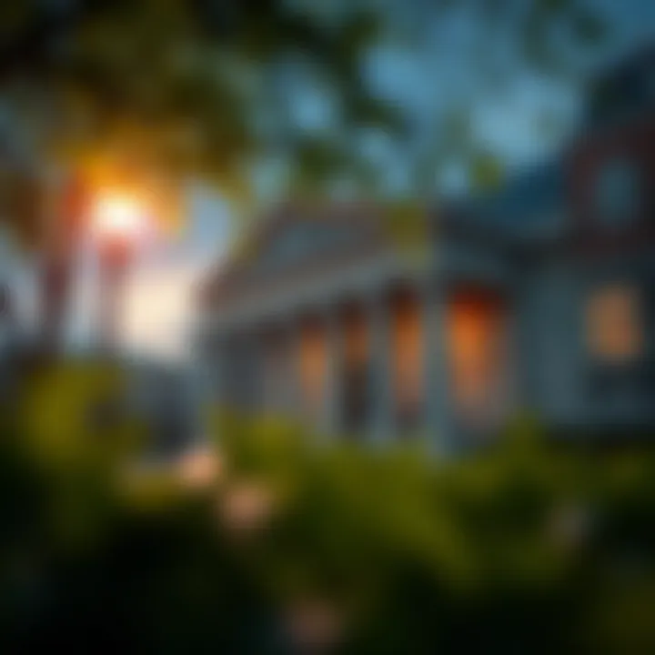 Illustration of a bank building representing secure transactions