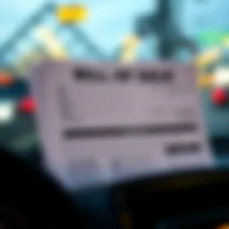 An example of a car bill of sale document