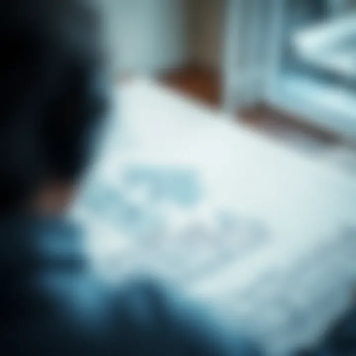 Blueprint Analysis for House Inspections A blueprint showing the layout of a property