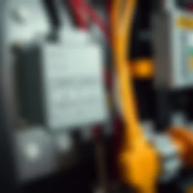 Key Elements of Electrical Systems A close-up of critical electrical system components