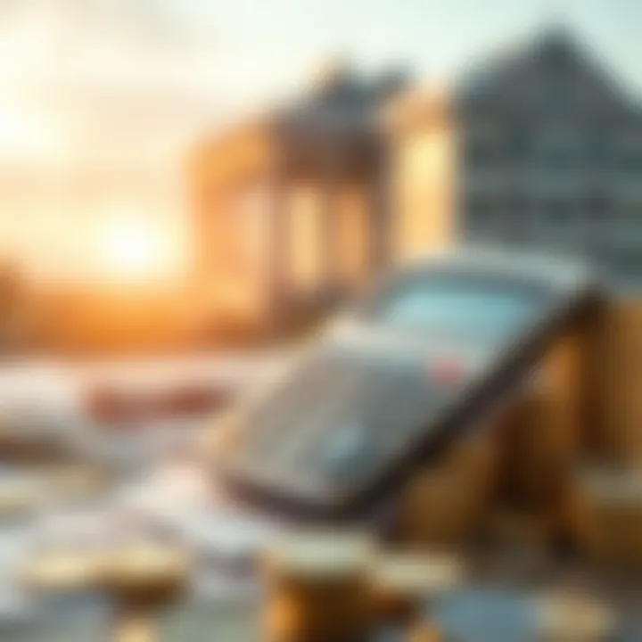 Strategic Financial Planning Concept Conceptual illustration of financial planning