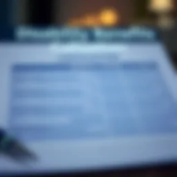 Visual representation of disability benefits calculation