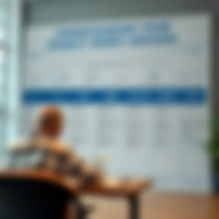 Chart detailing various disability benefit programs