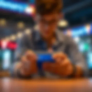 User accessing Venmo on a smartphone